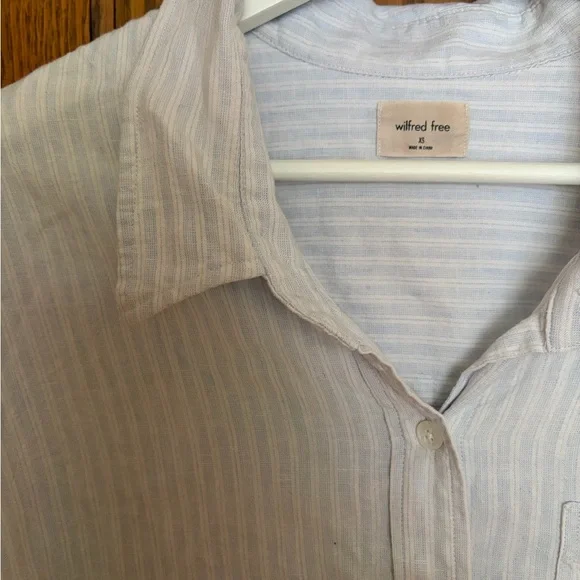 Wilfred Light Blue Striped Shirt - Picture 2 of 2